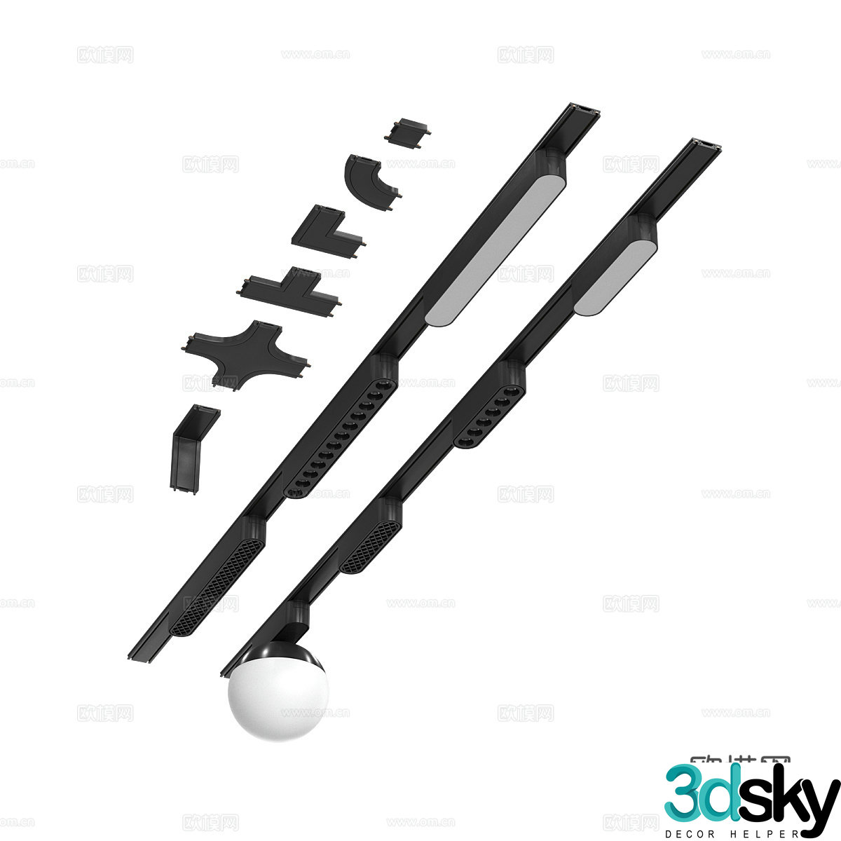 modern downlight spotlight exhibition downlight exhibition spotlight 3d model