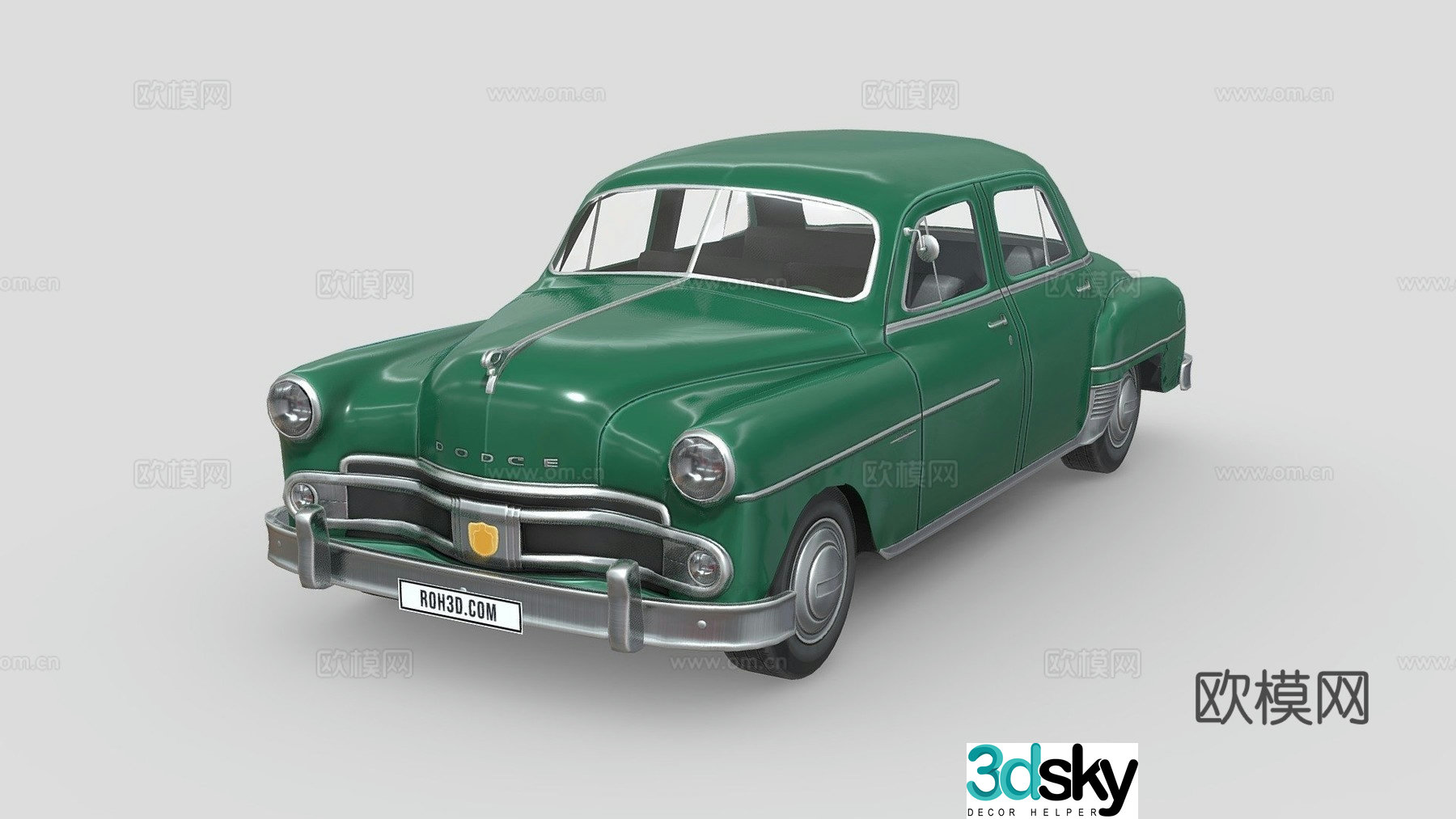 dodge crown car 3d model