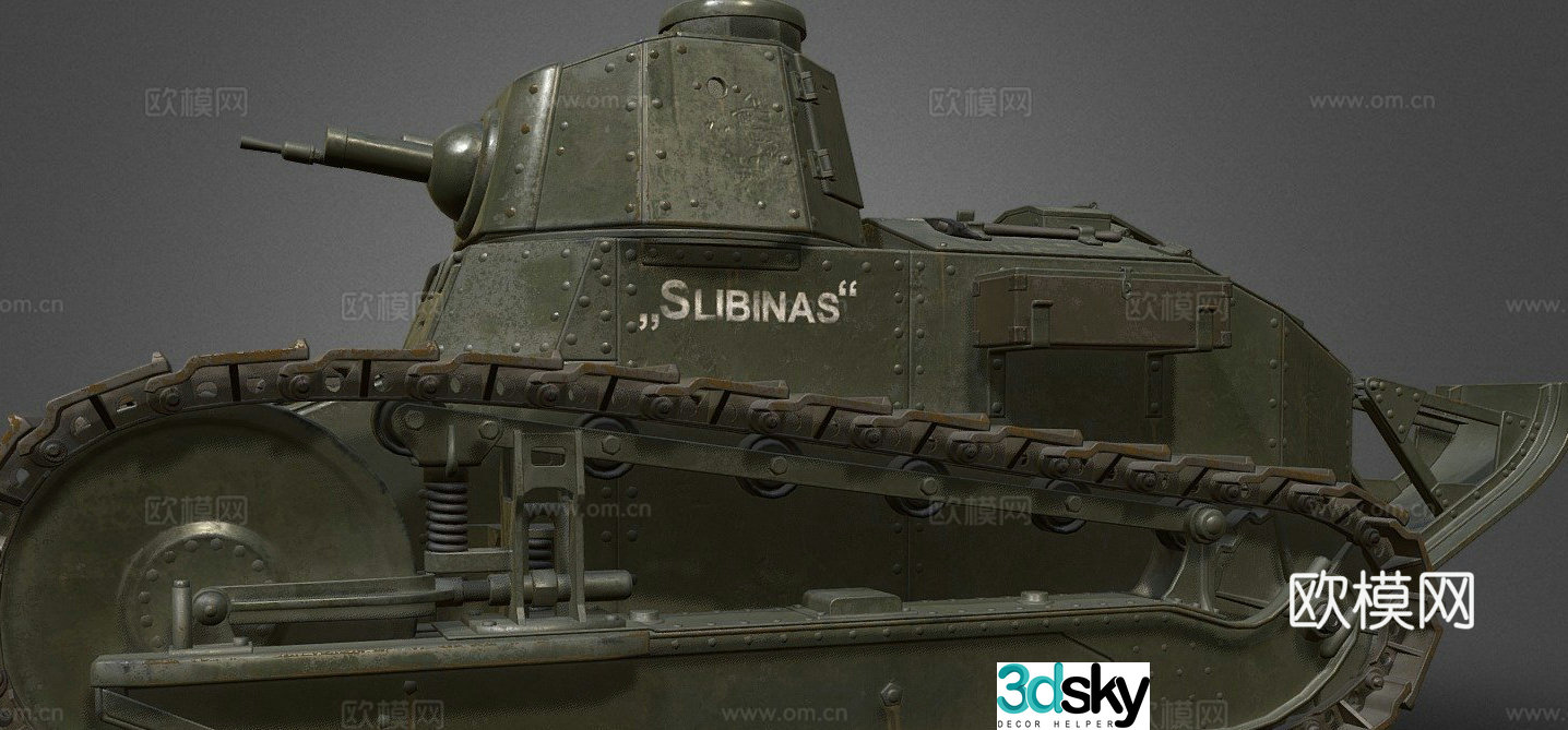 Renault FT-17 tank 3d model
