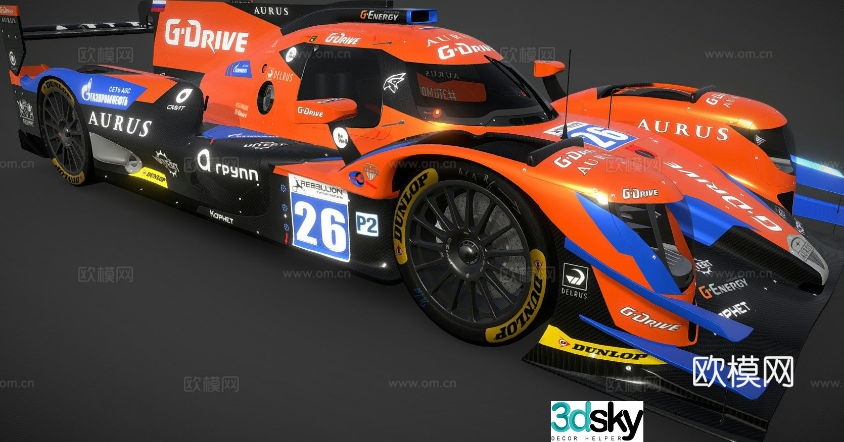 G-Drive Racing Aurus racing 3d model