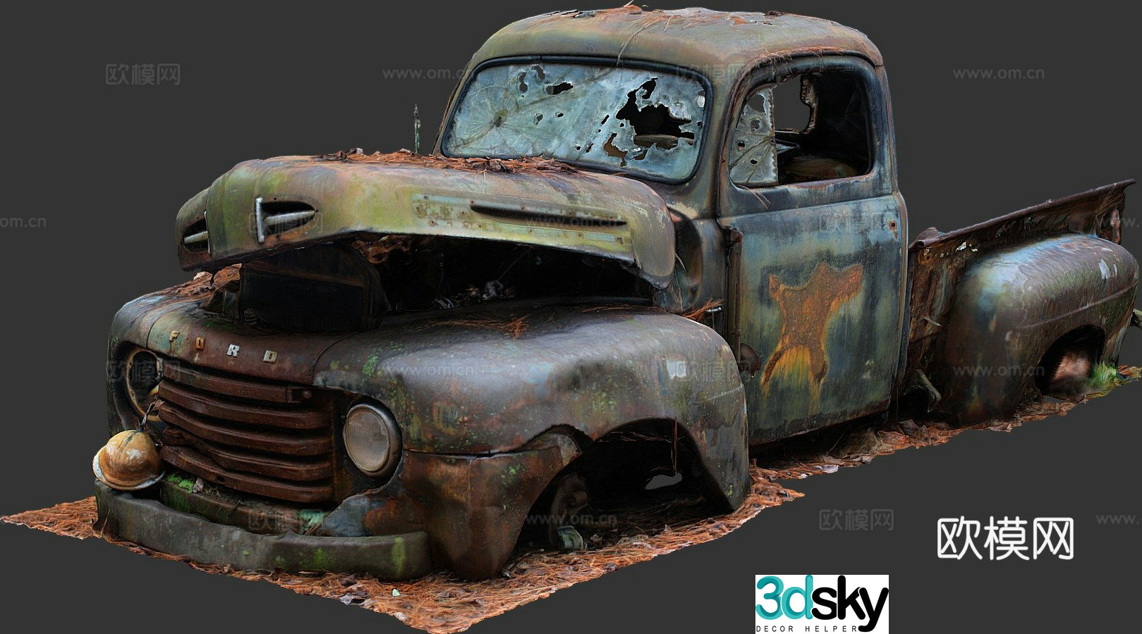 old truck 3d model