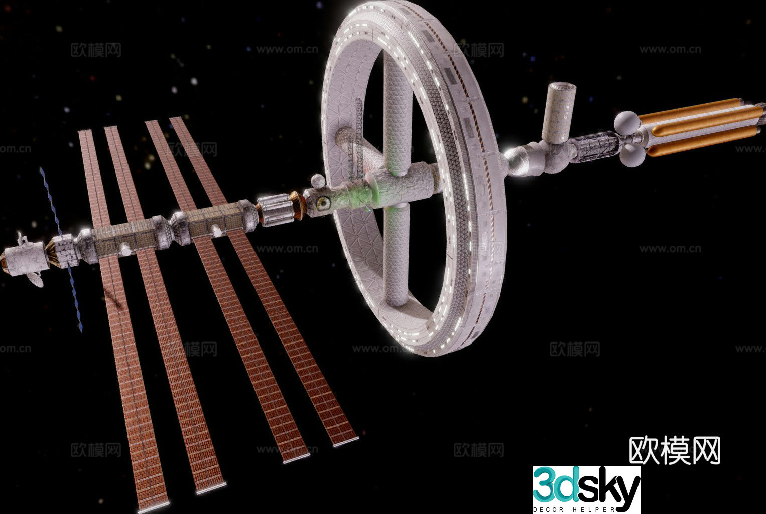 space station 3d model
