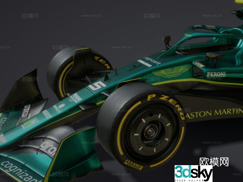 Aston Martin racing livery racing car 3d model