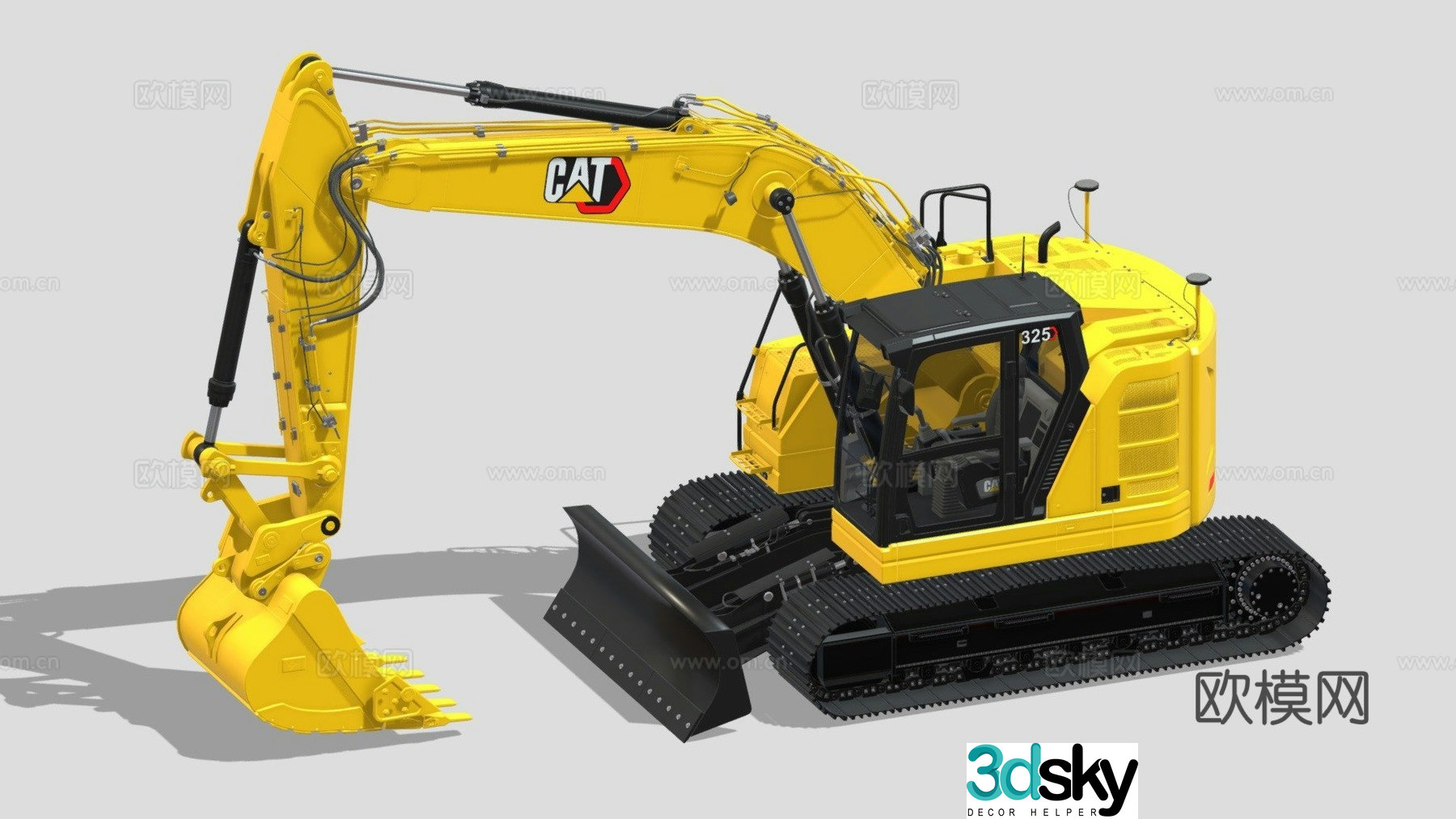 excavator 3d model