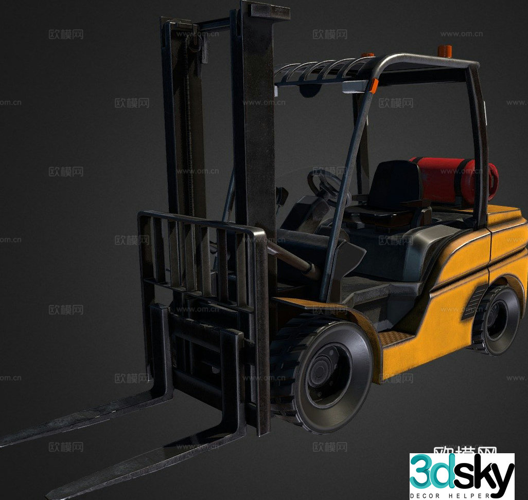 forklift truck 3d model