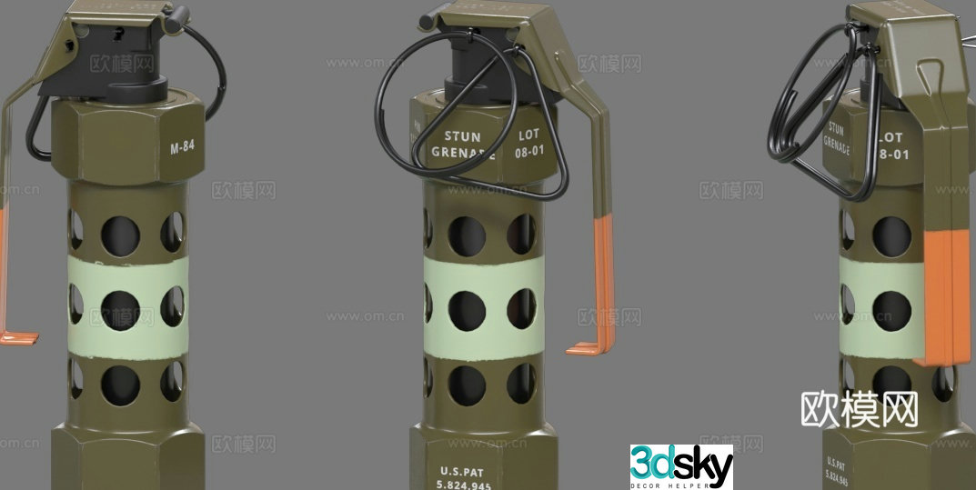 grenade 3d model