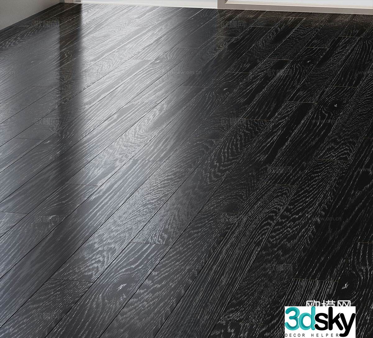 ground floor wooden floor 3d model