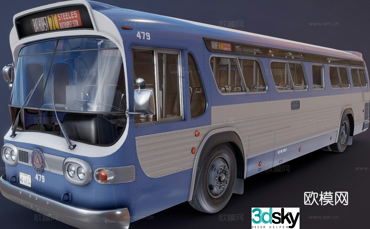 city ​​bus 3d model