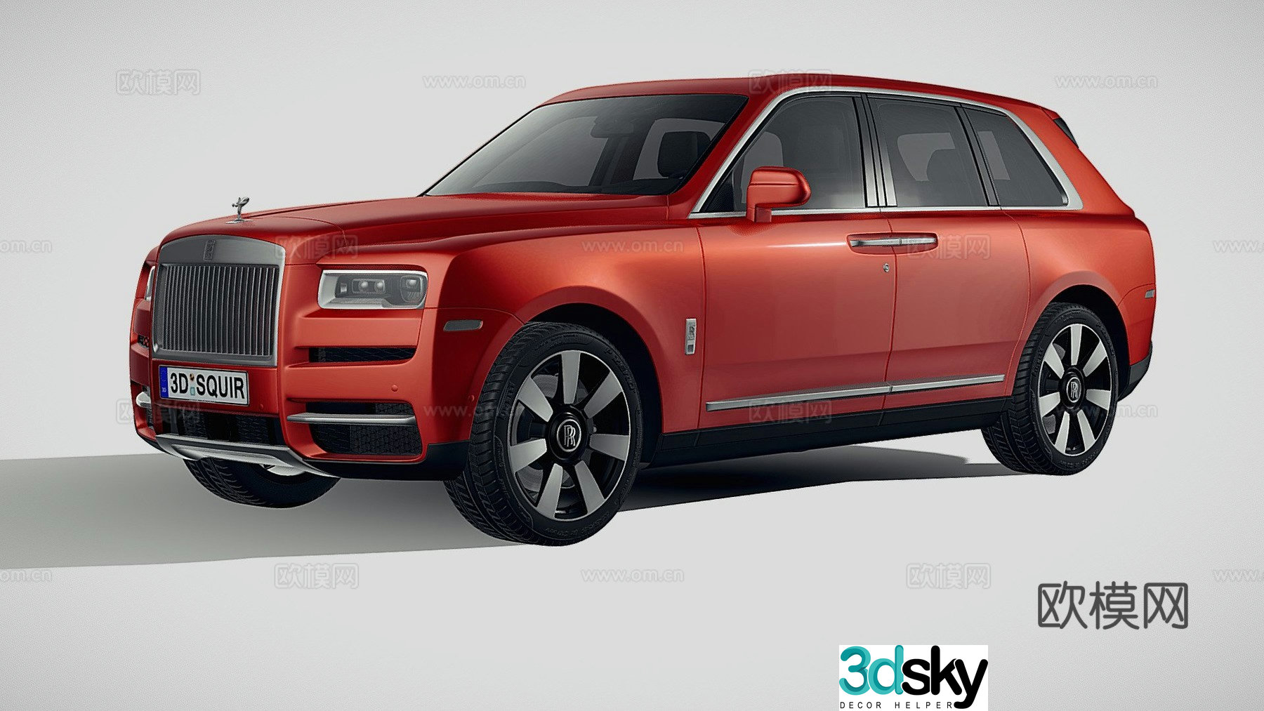 Rolls Royce Cullinan 2019 car 3d model