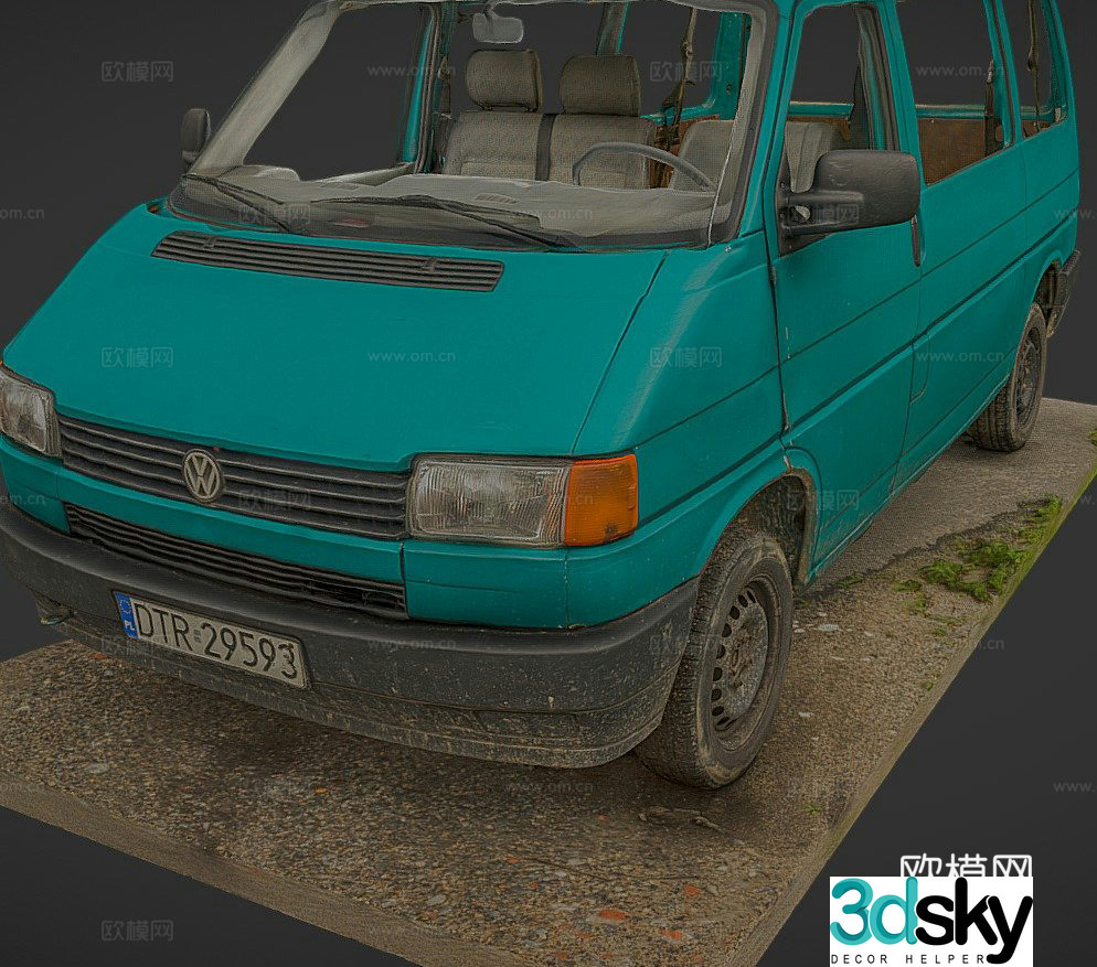 Volkswagen transporter 3d model