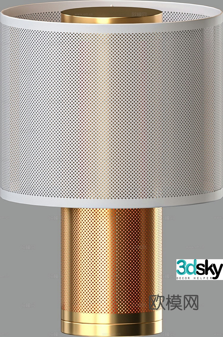 Light luxury table lamp 3D model