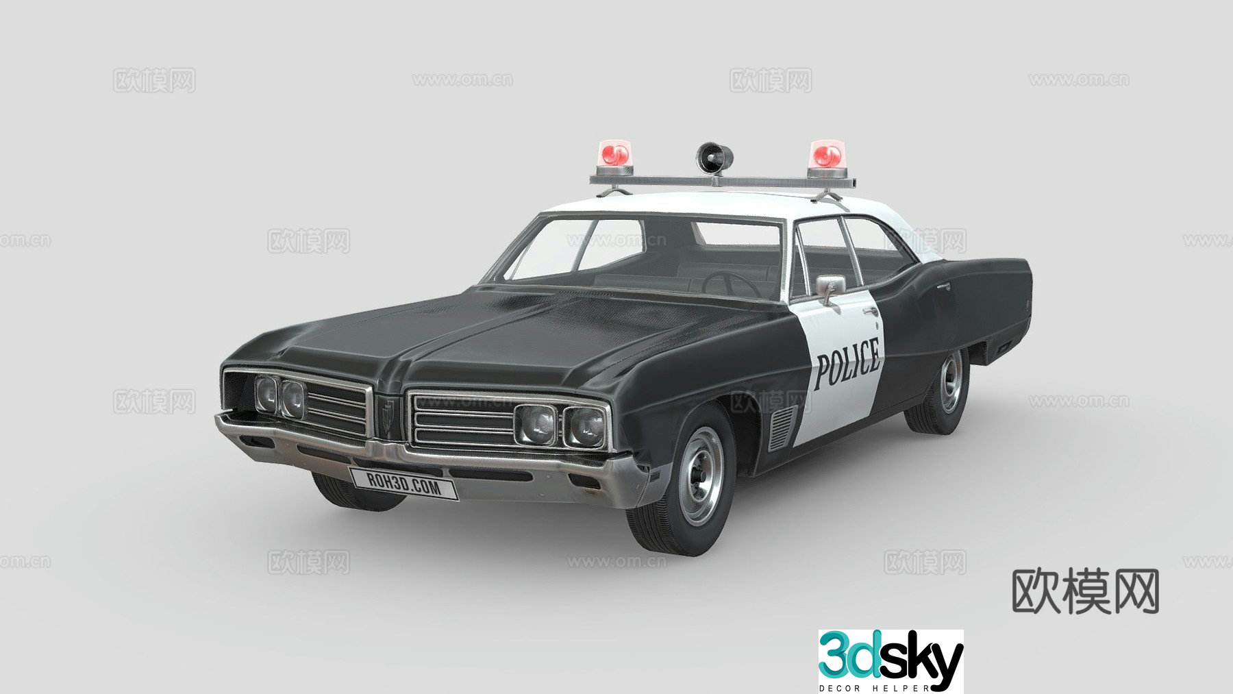 Buick Wildcat police car 3d model