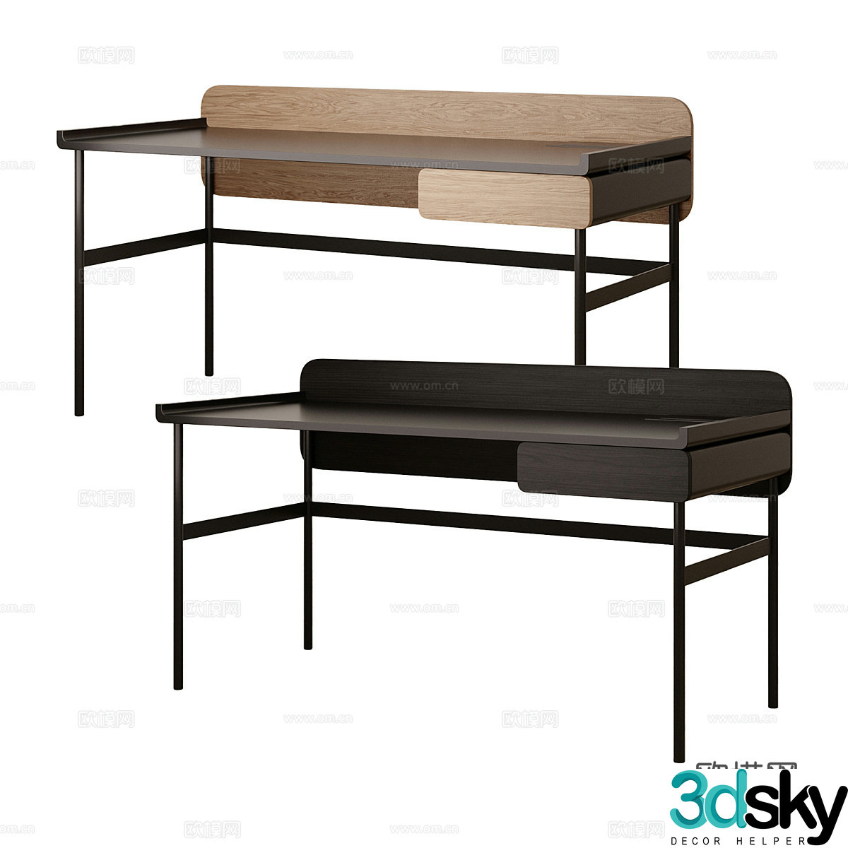 Modern desk 3d model