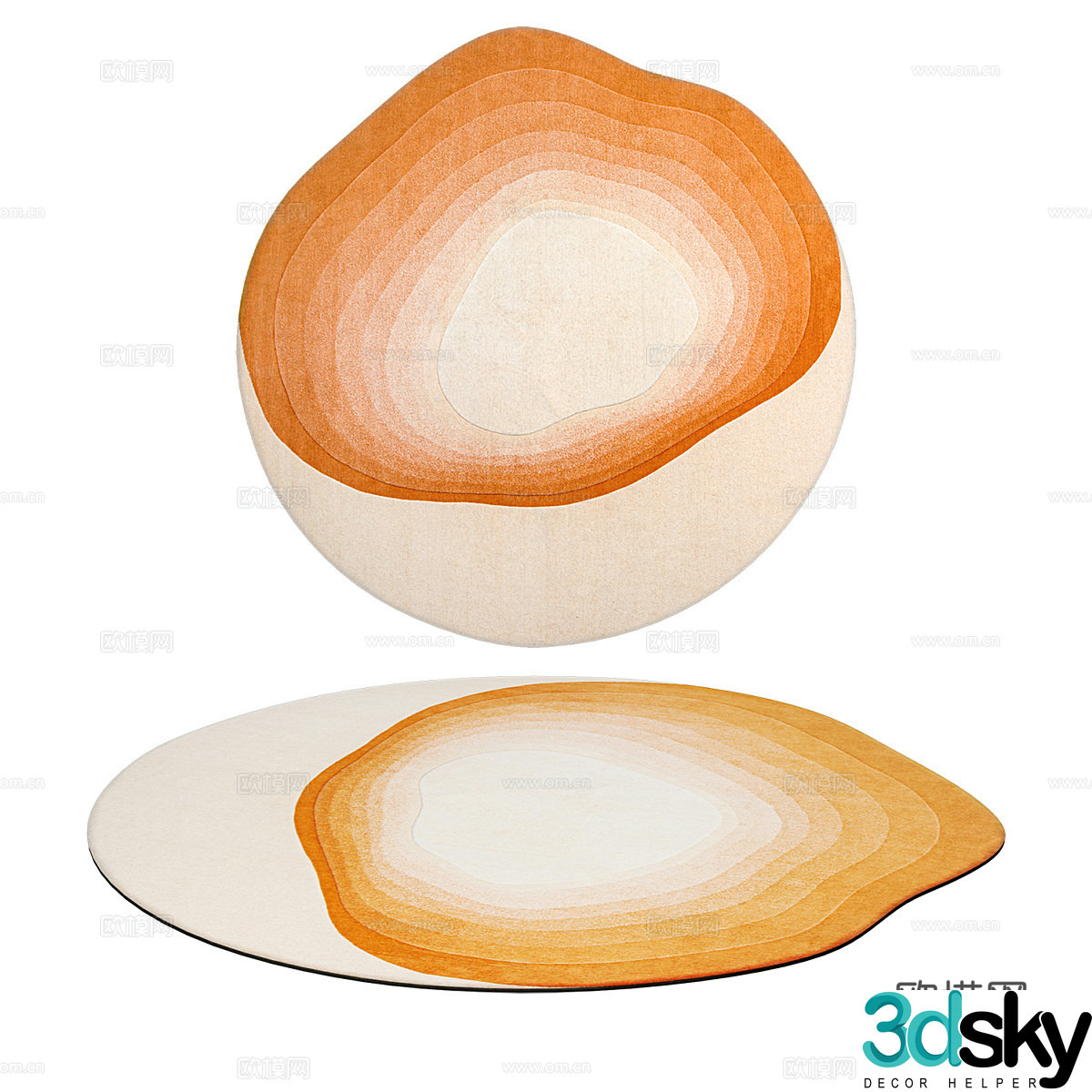 Special shaped carpet shaped carpet 3d model