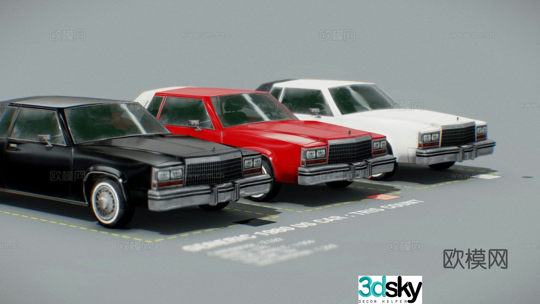 American car 3d model
