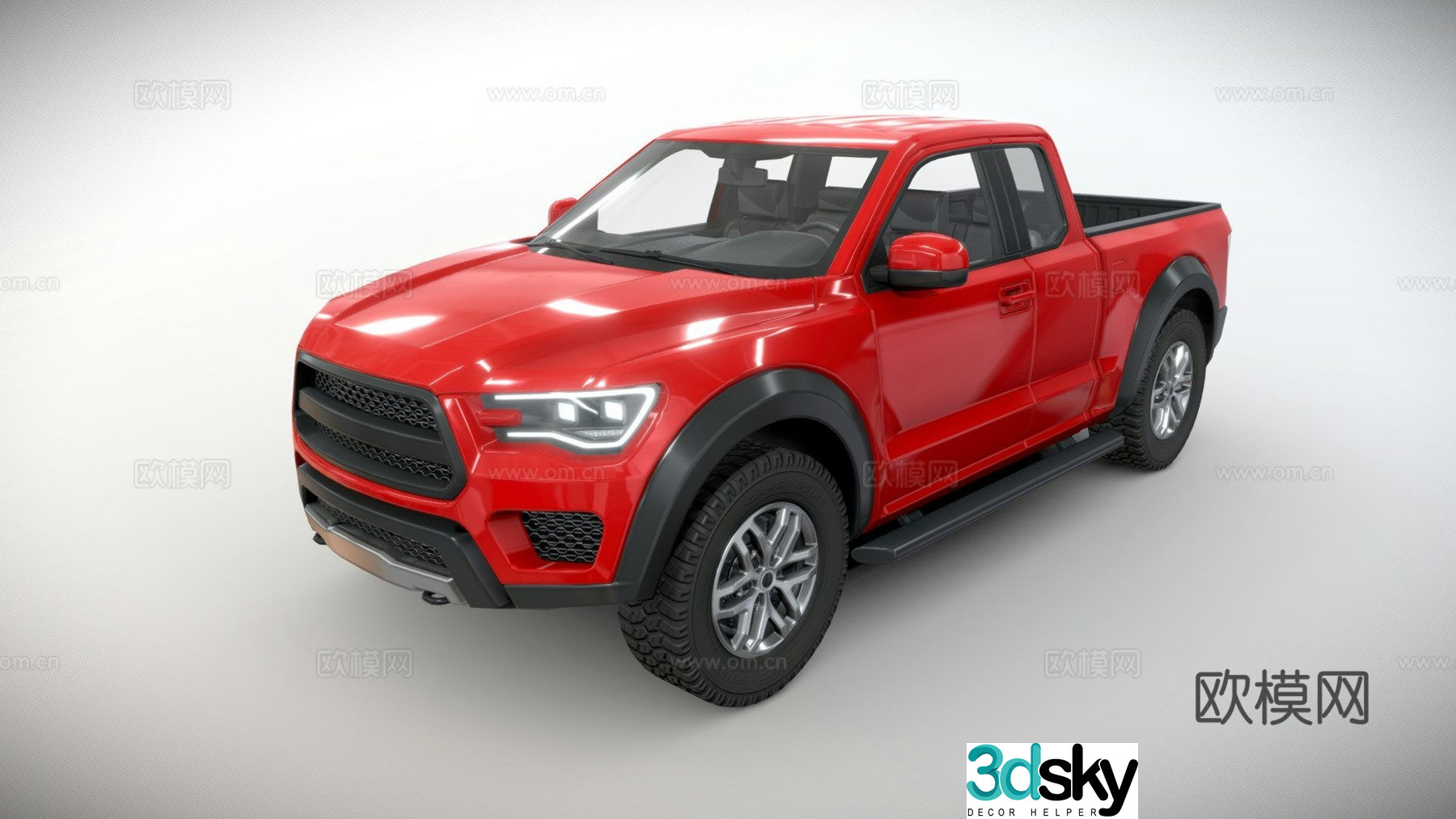car pickup 3d model