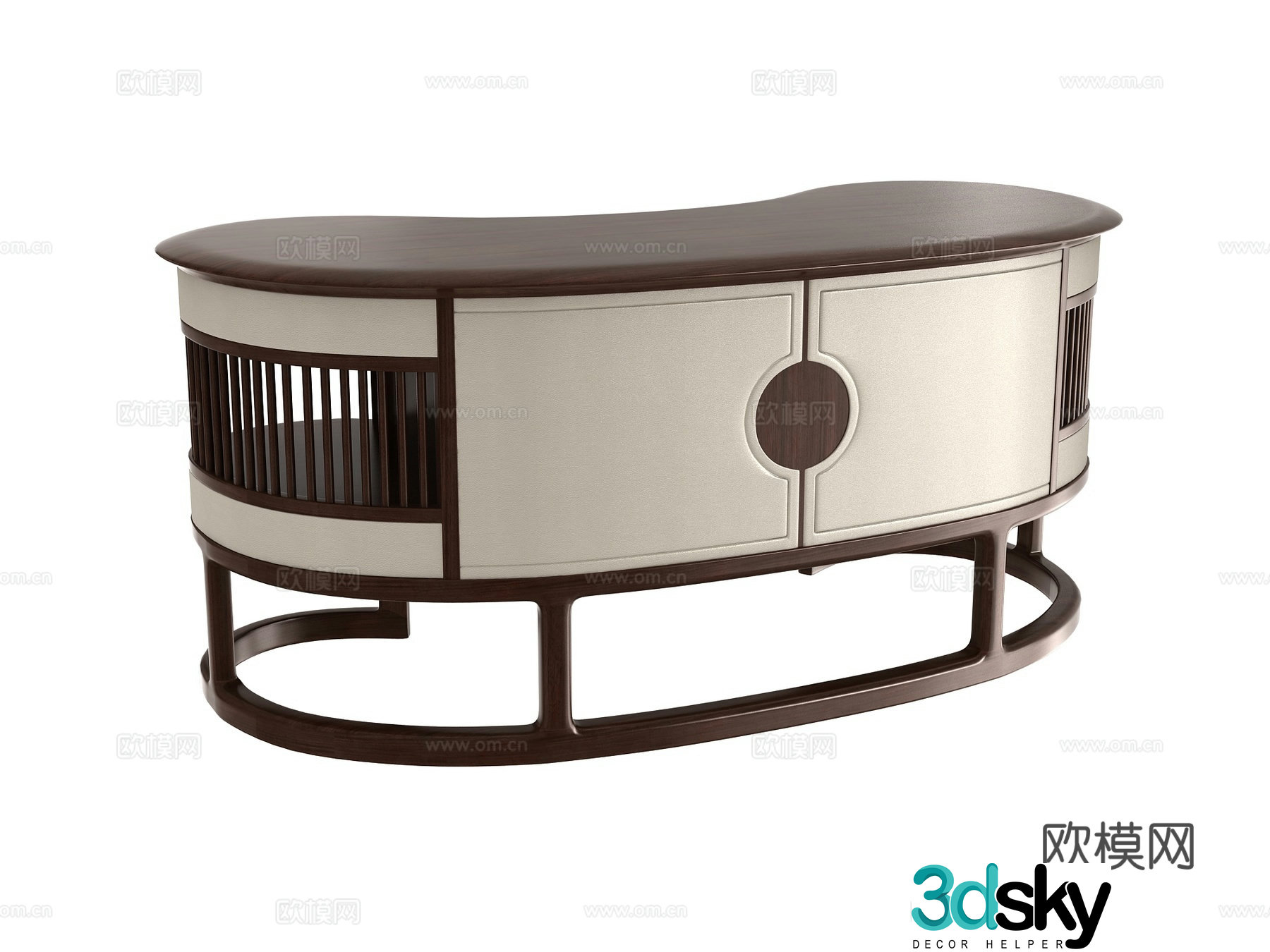 New Chinese style tea table tea table 3d model