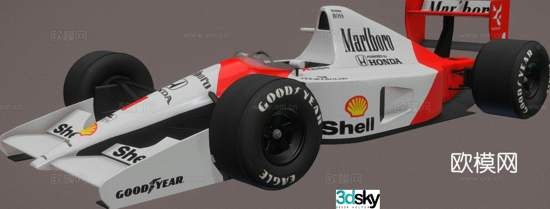 McLaren MP4-6 race car 3d model