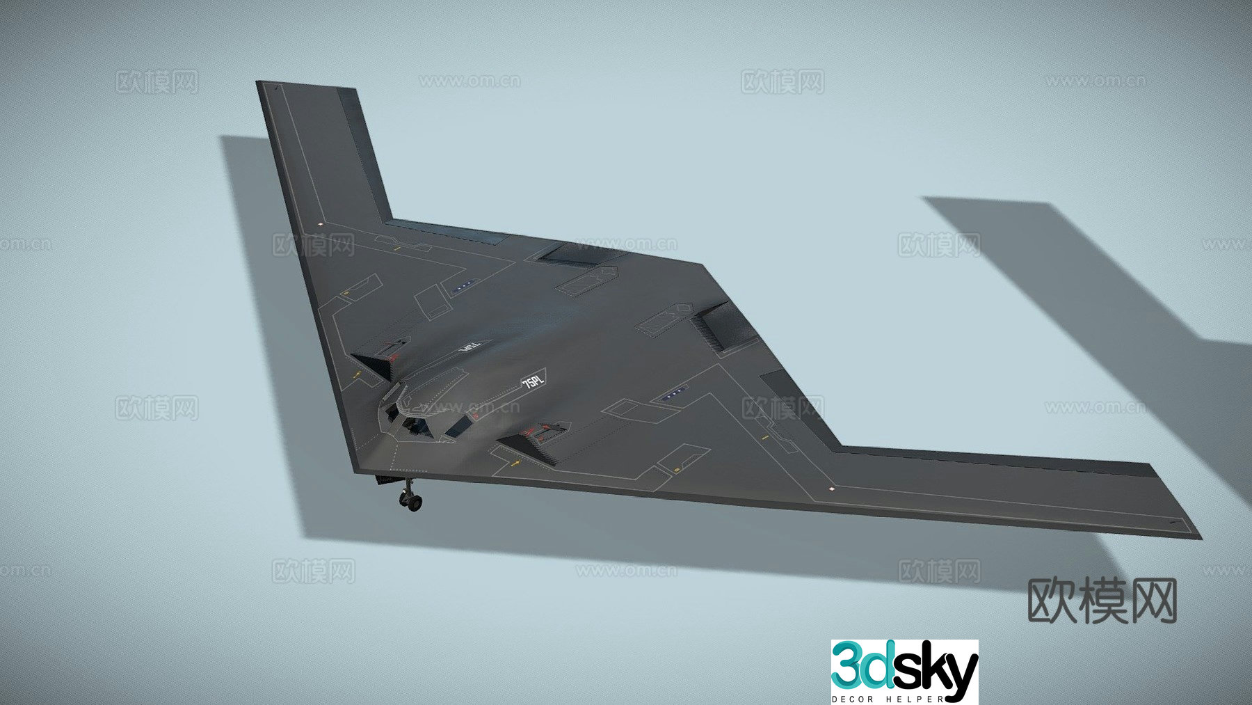 spaceship starfighter 3d model