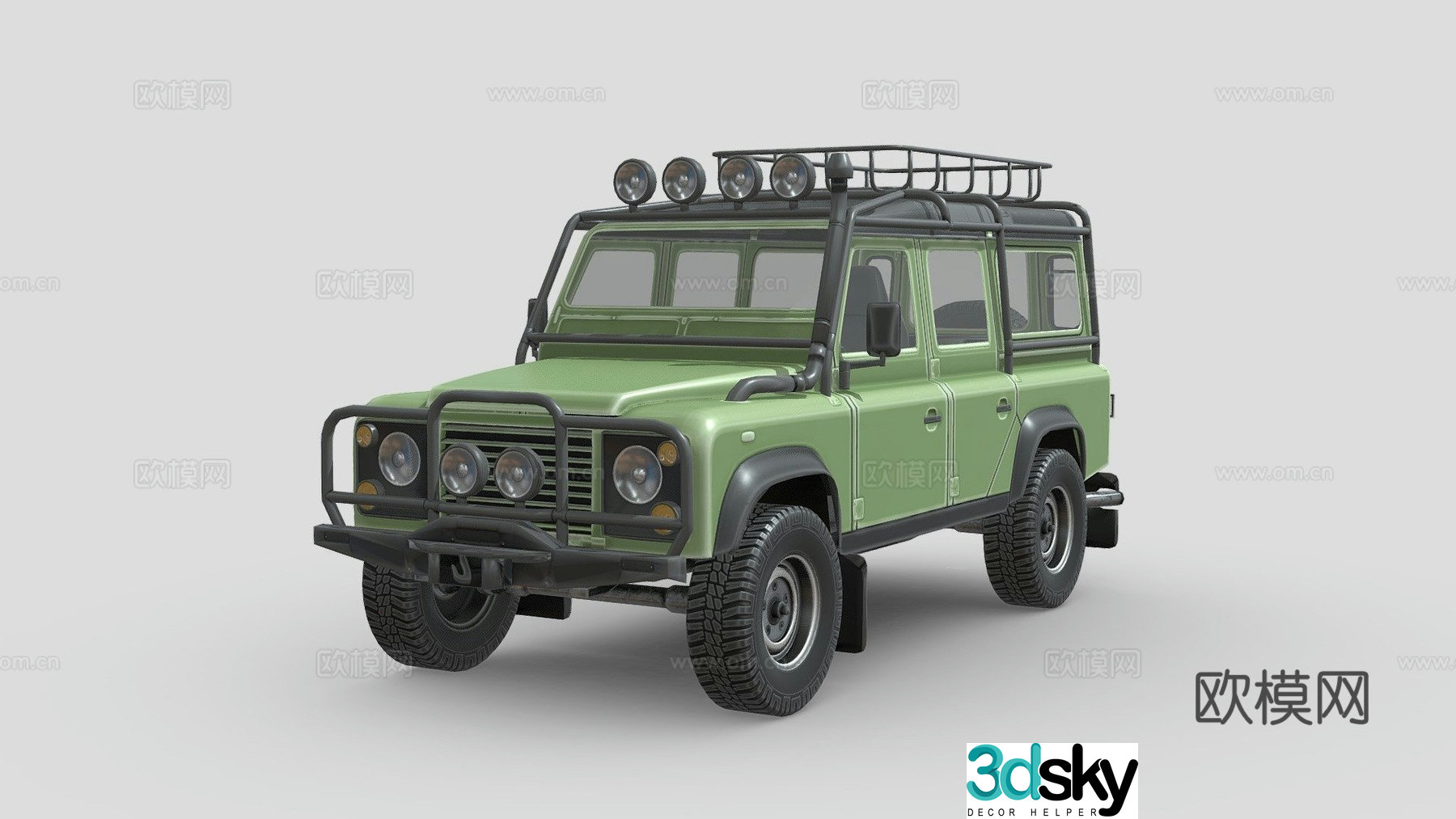 Land Rover Defender D110 car 3d model