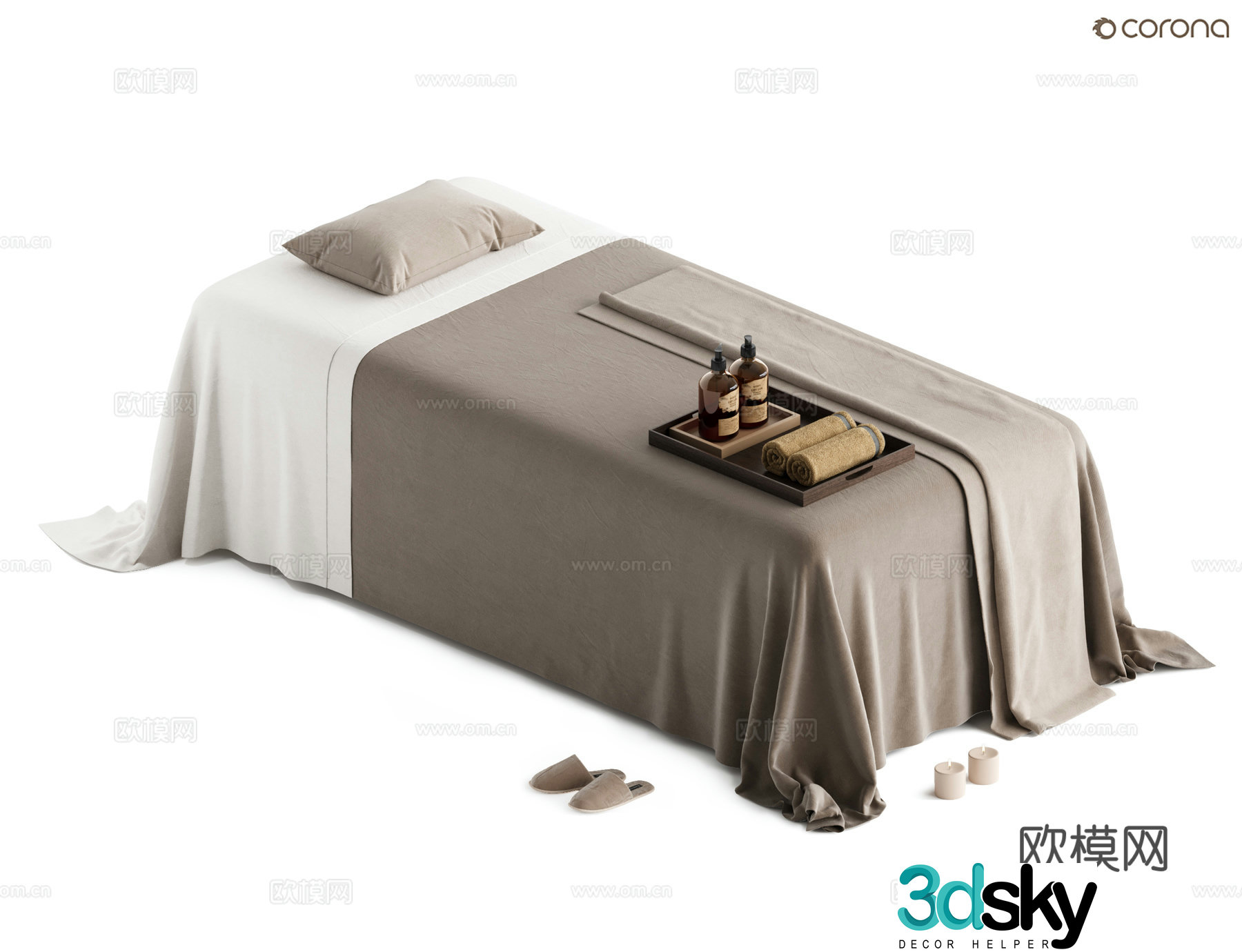 Modern massage table 3d model