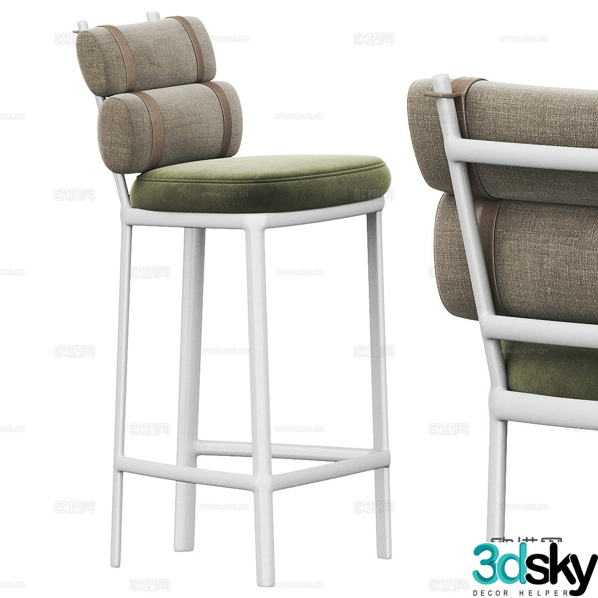 Modern bar stool bar stool 3d model
