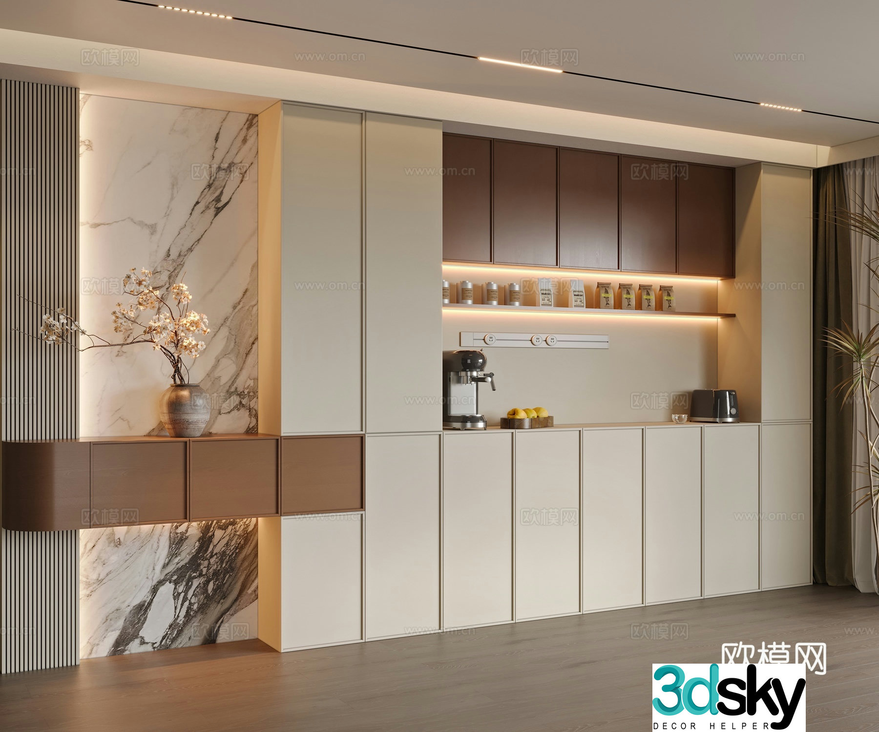 Modern sideboard 3d model
