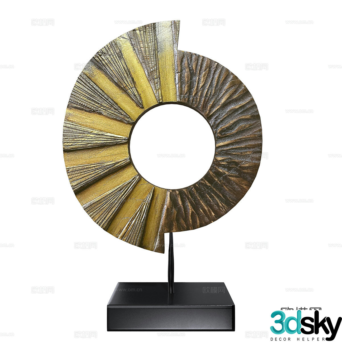 Abstract sculpture art ornament 3d model