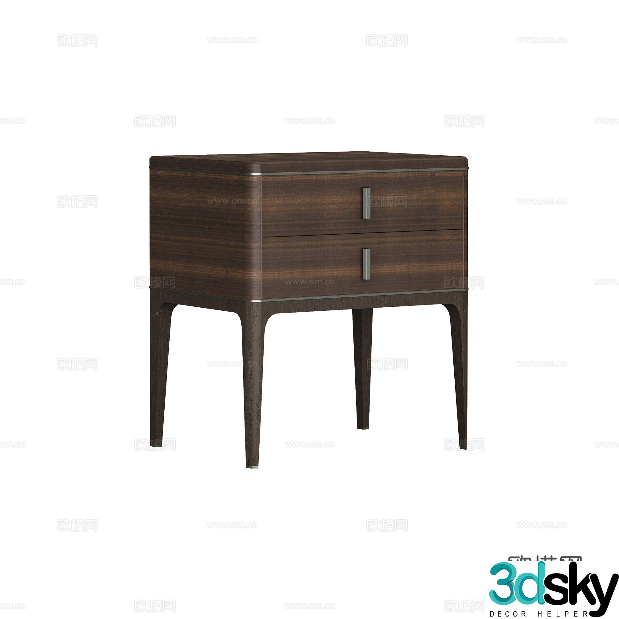 wabi-sabi bedside table 3d model