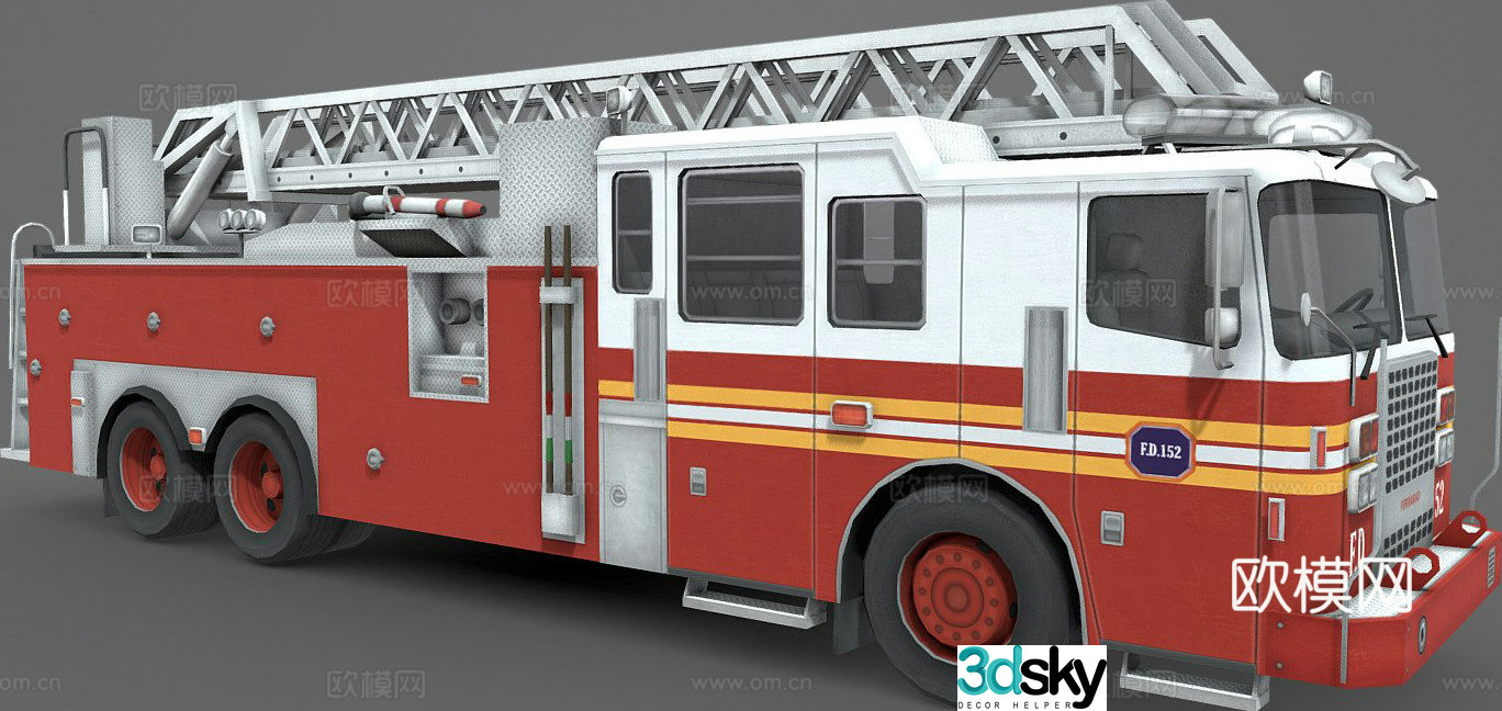 fire truck 3d model