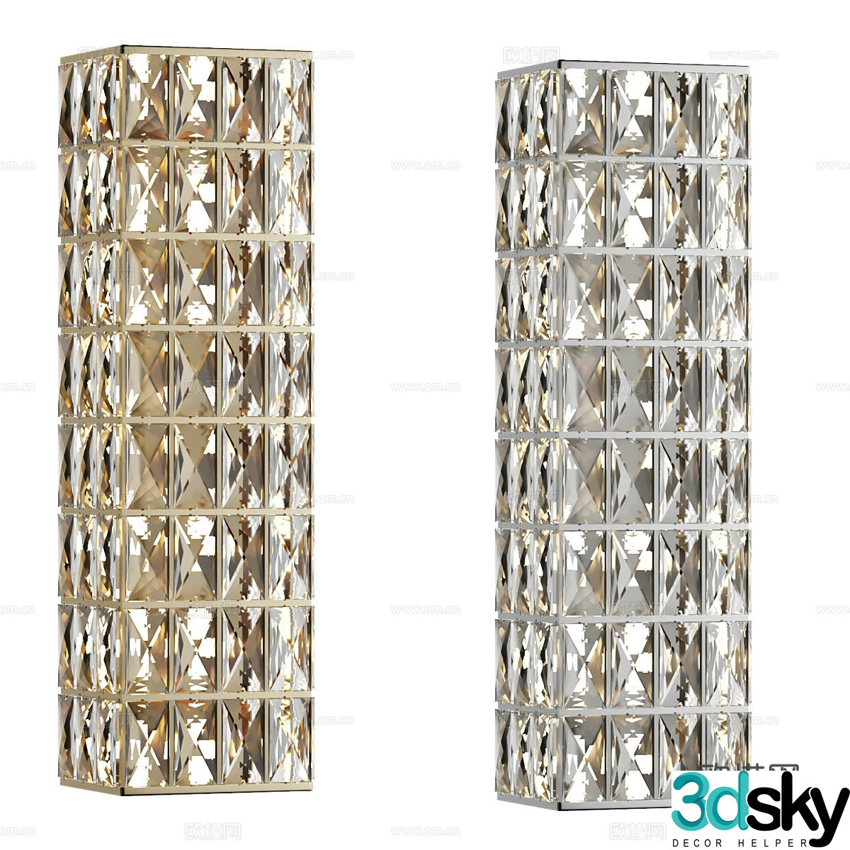 Glass wall light 3d model