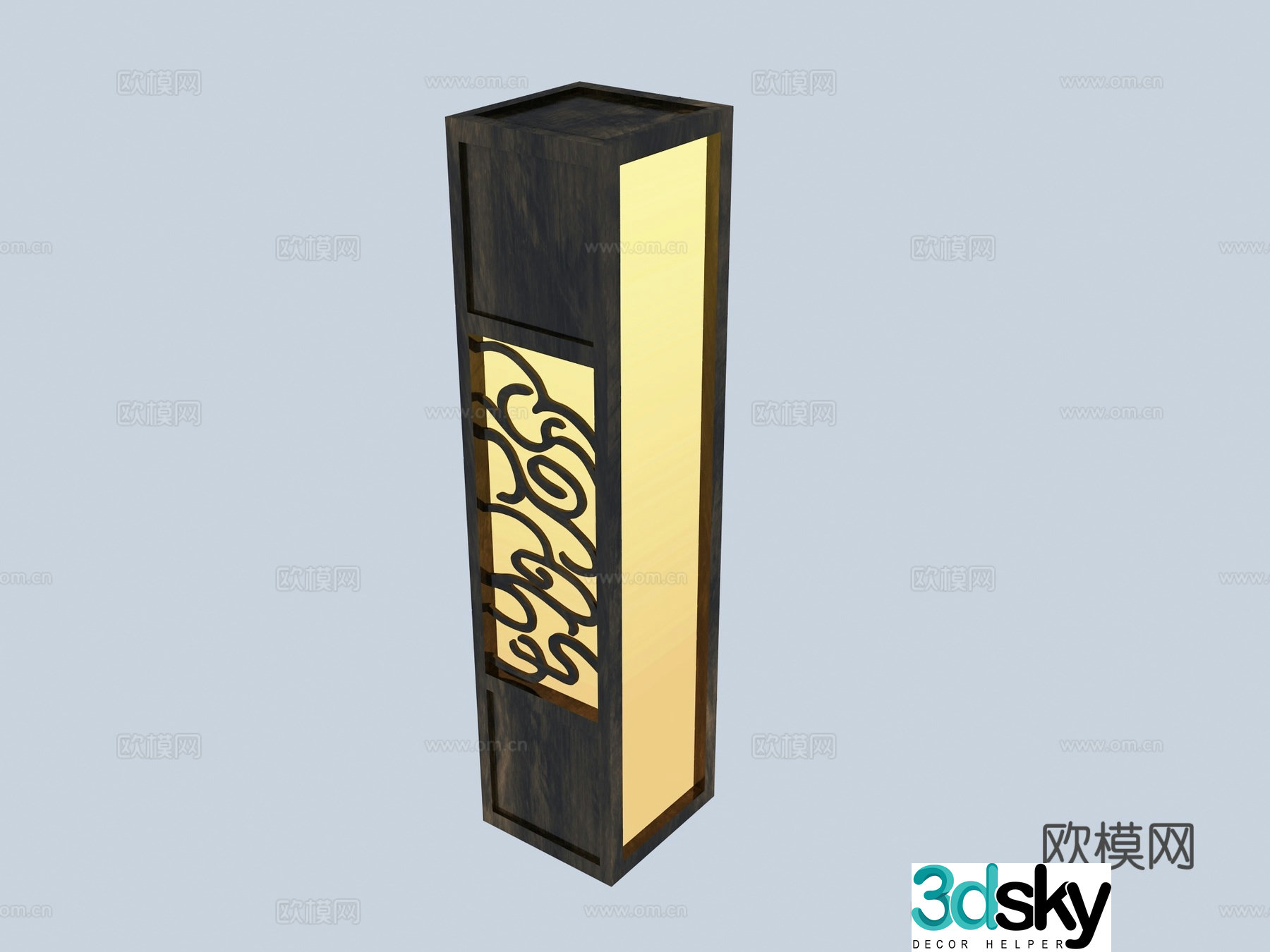 Chinese outdoor lamp street lamp 3d model