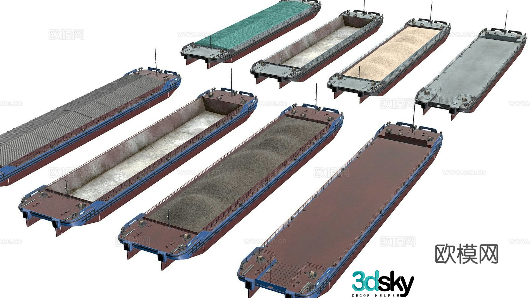 barge 3d model
