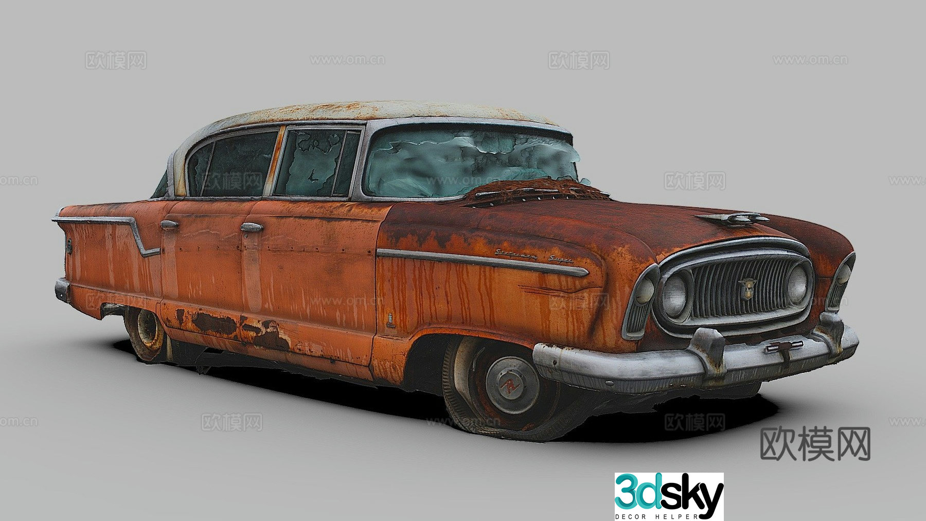 nash statesman car 3d model