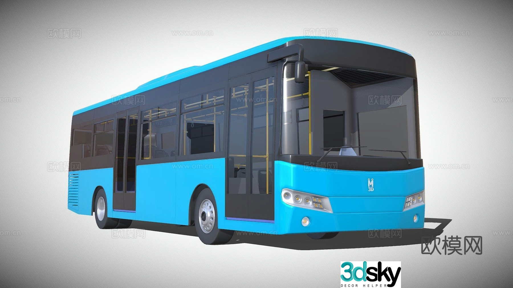 city ​​bus 3d model