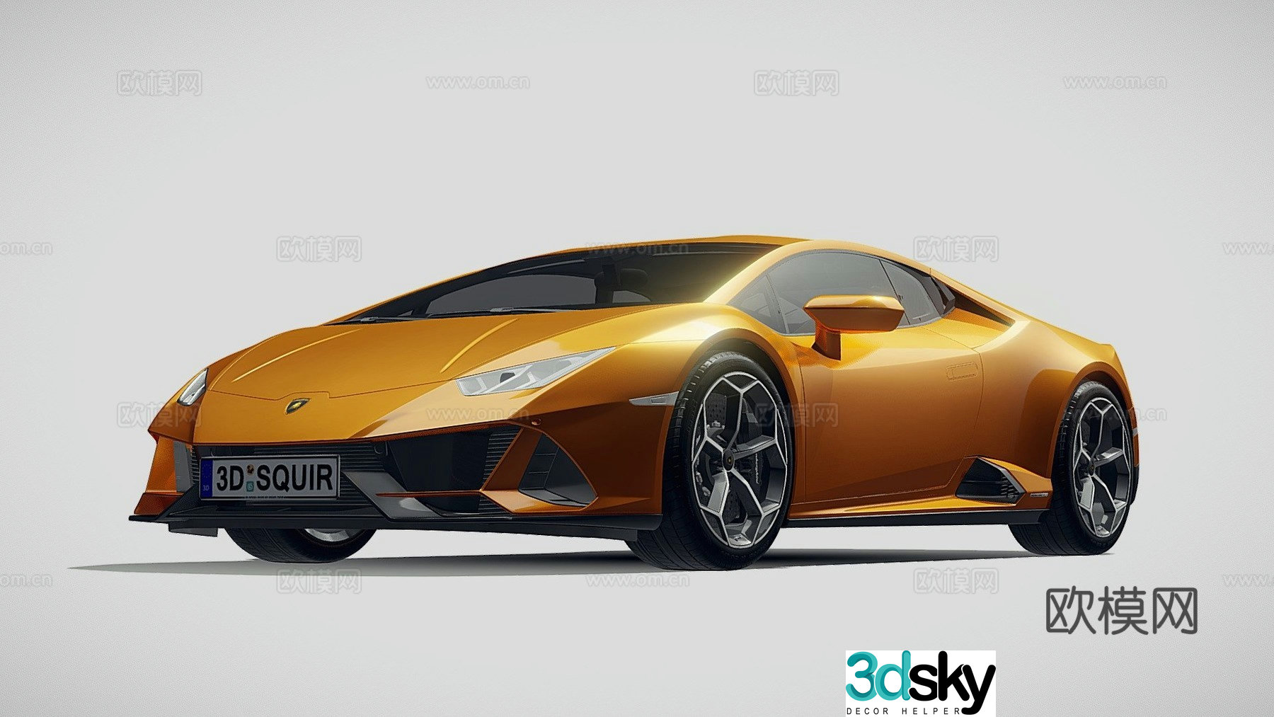 Lamborghini Huracan Evo2019 supercar sports car 3d model