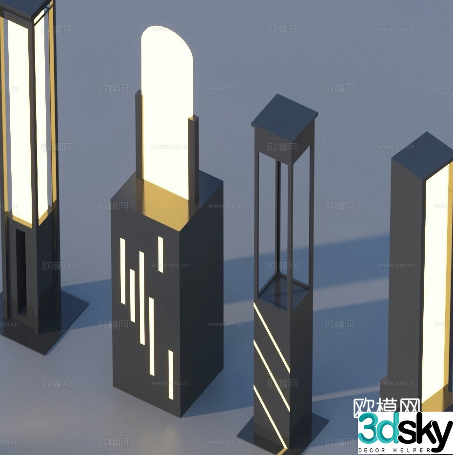 Landscape light lawn light garden light outdoor light 3d model