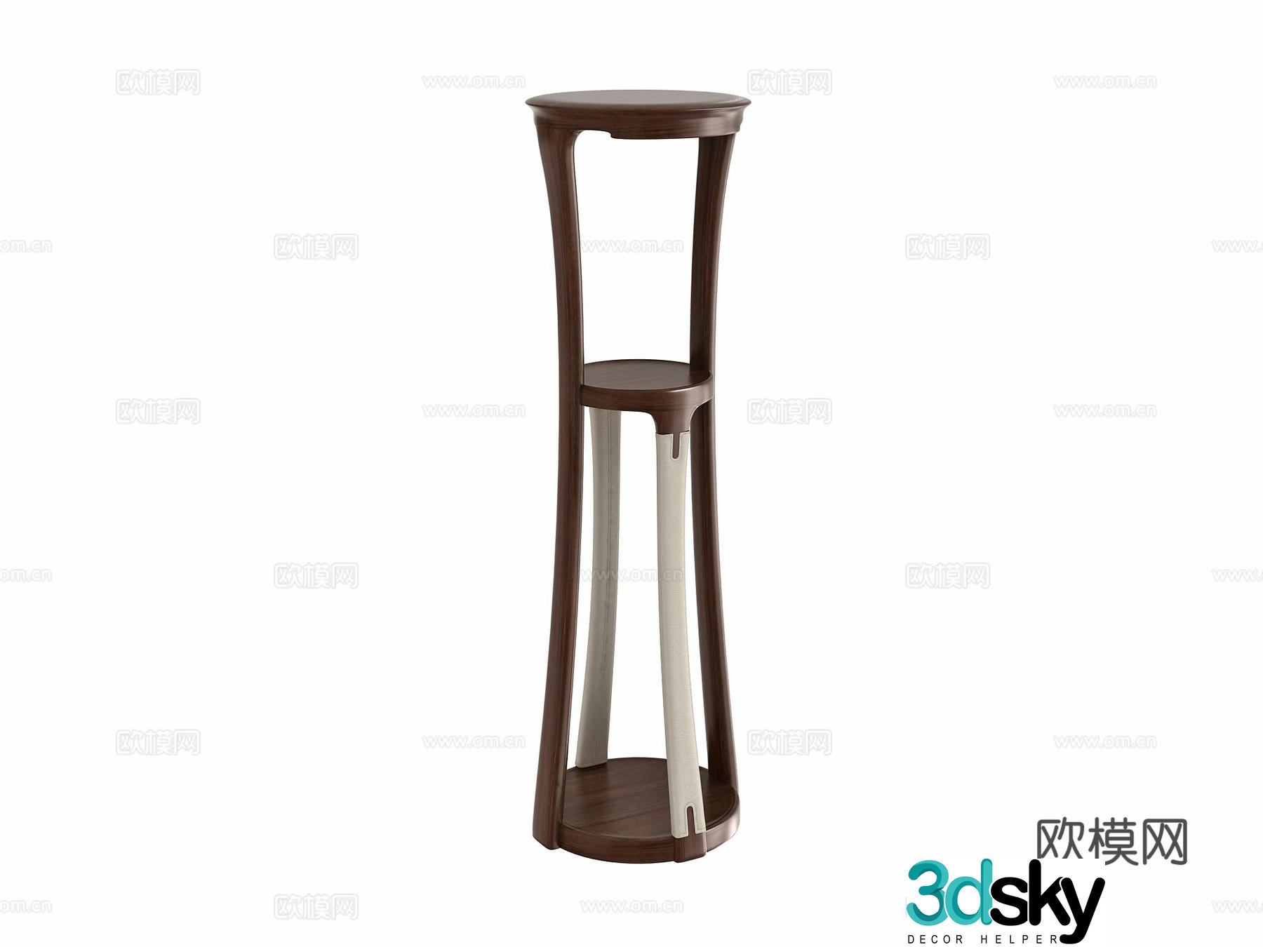 New Chinese style flower stand flower table 3d model