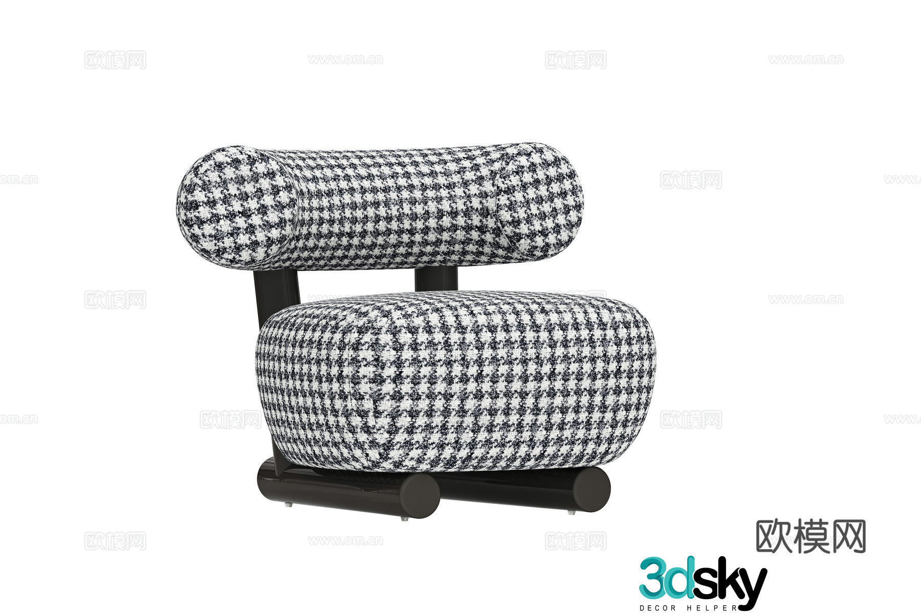Modern single sofa 3d model