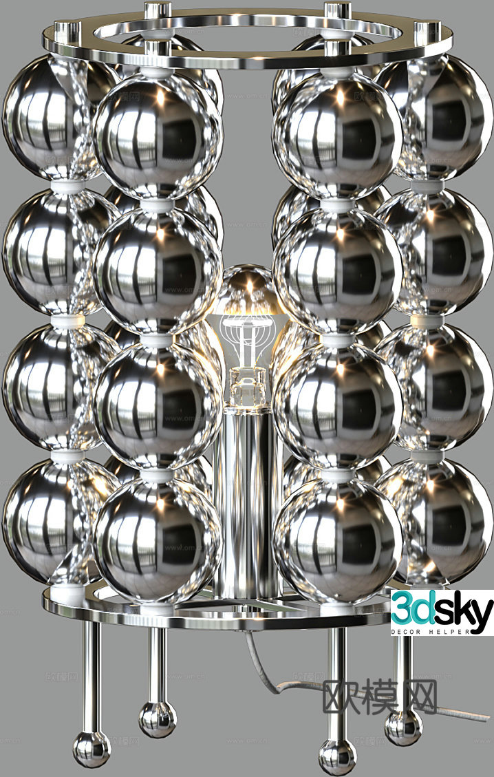 Light luxury table lamp 3D model