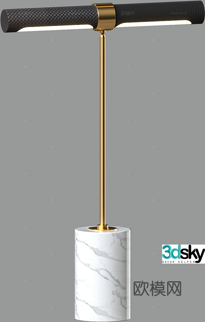 Light luxury table lamp 3D model