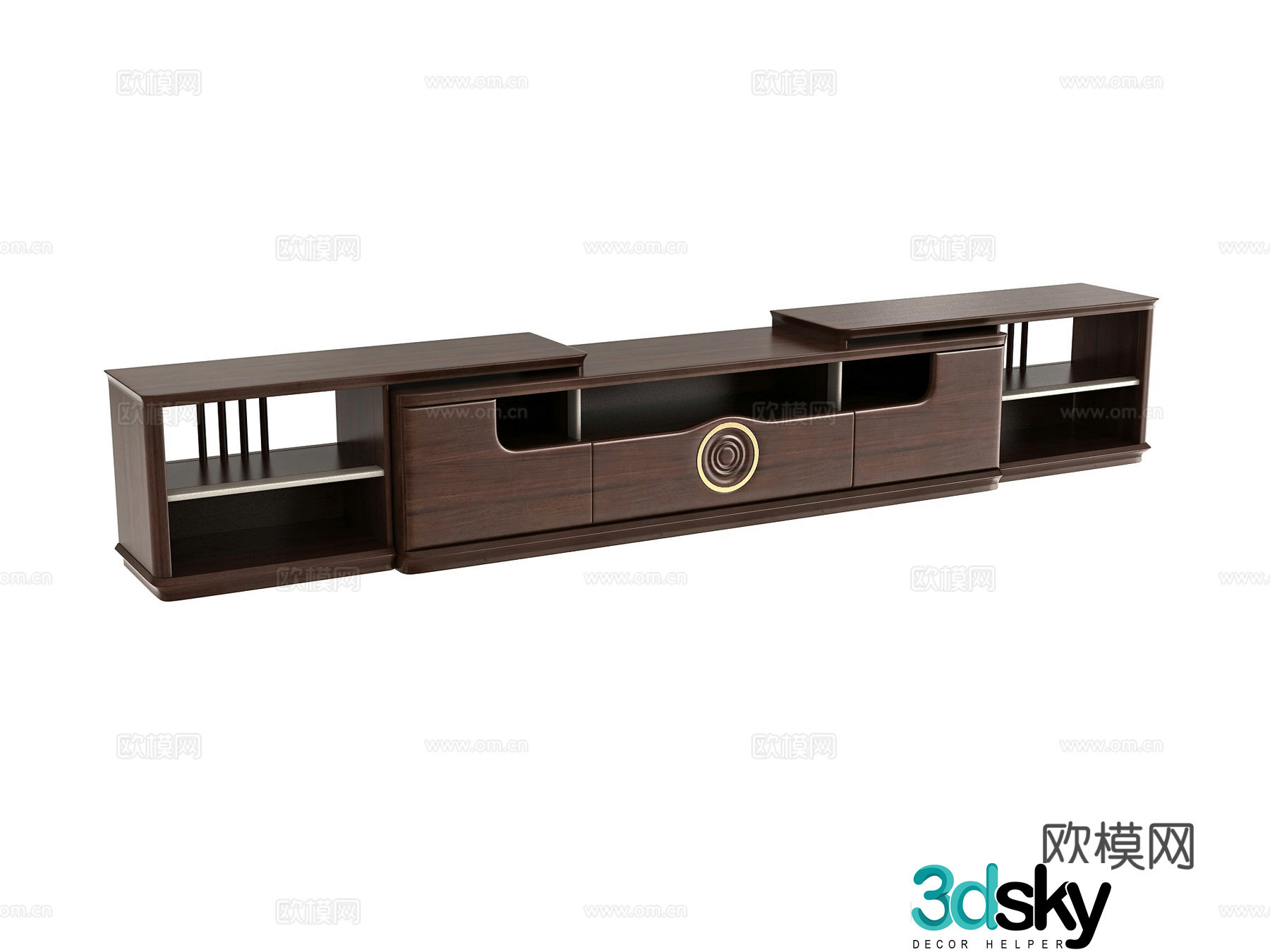 New Chinese style TV cabinet 3d model