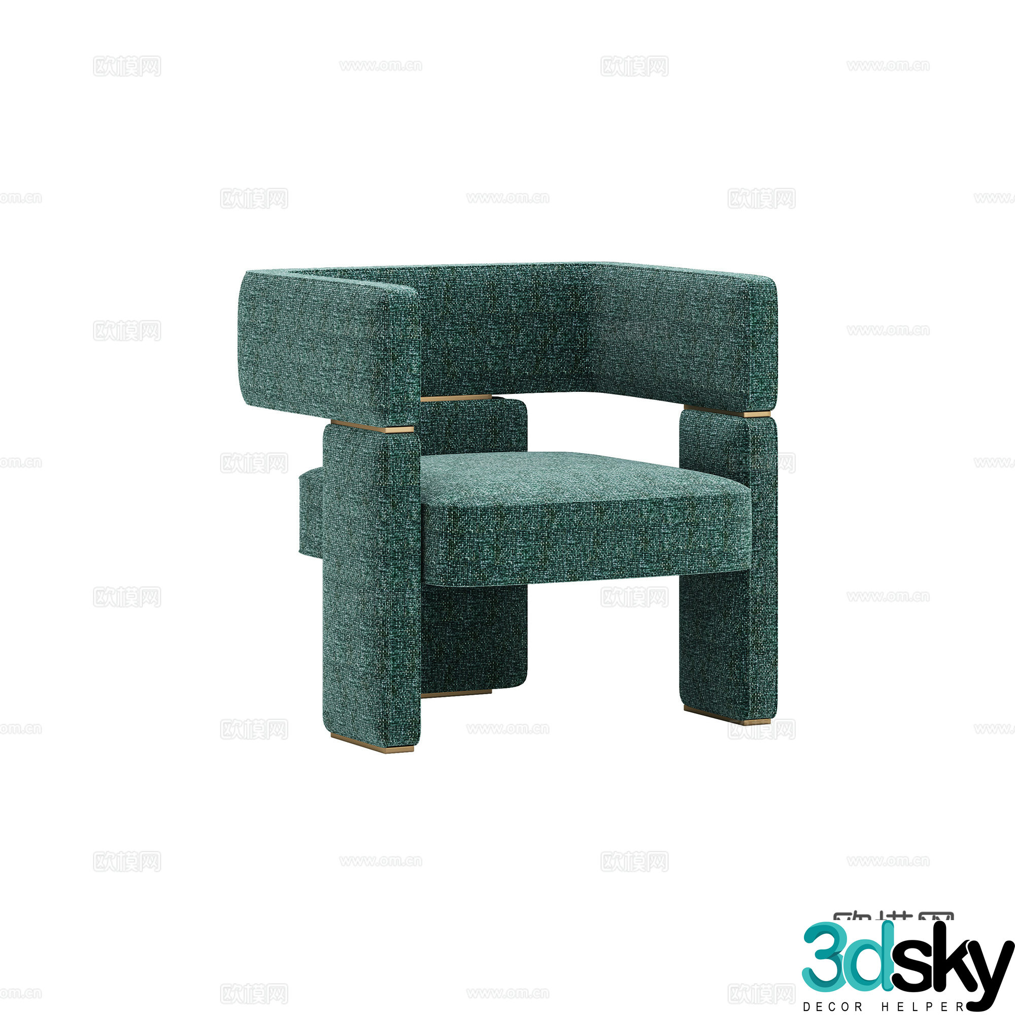 Modern chair leisure chair 3d model