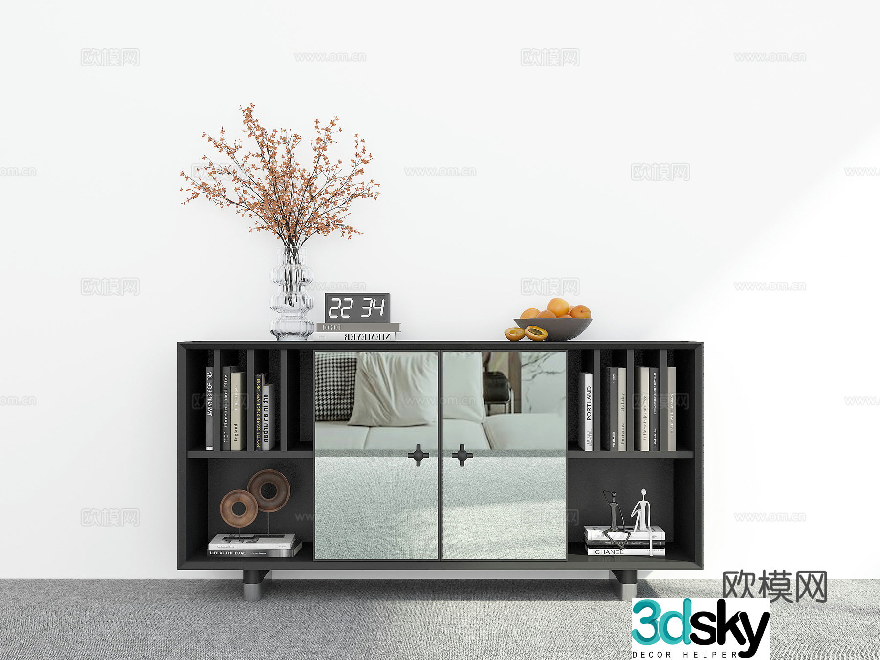 Modern entryway cabinet 3d model