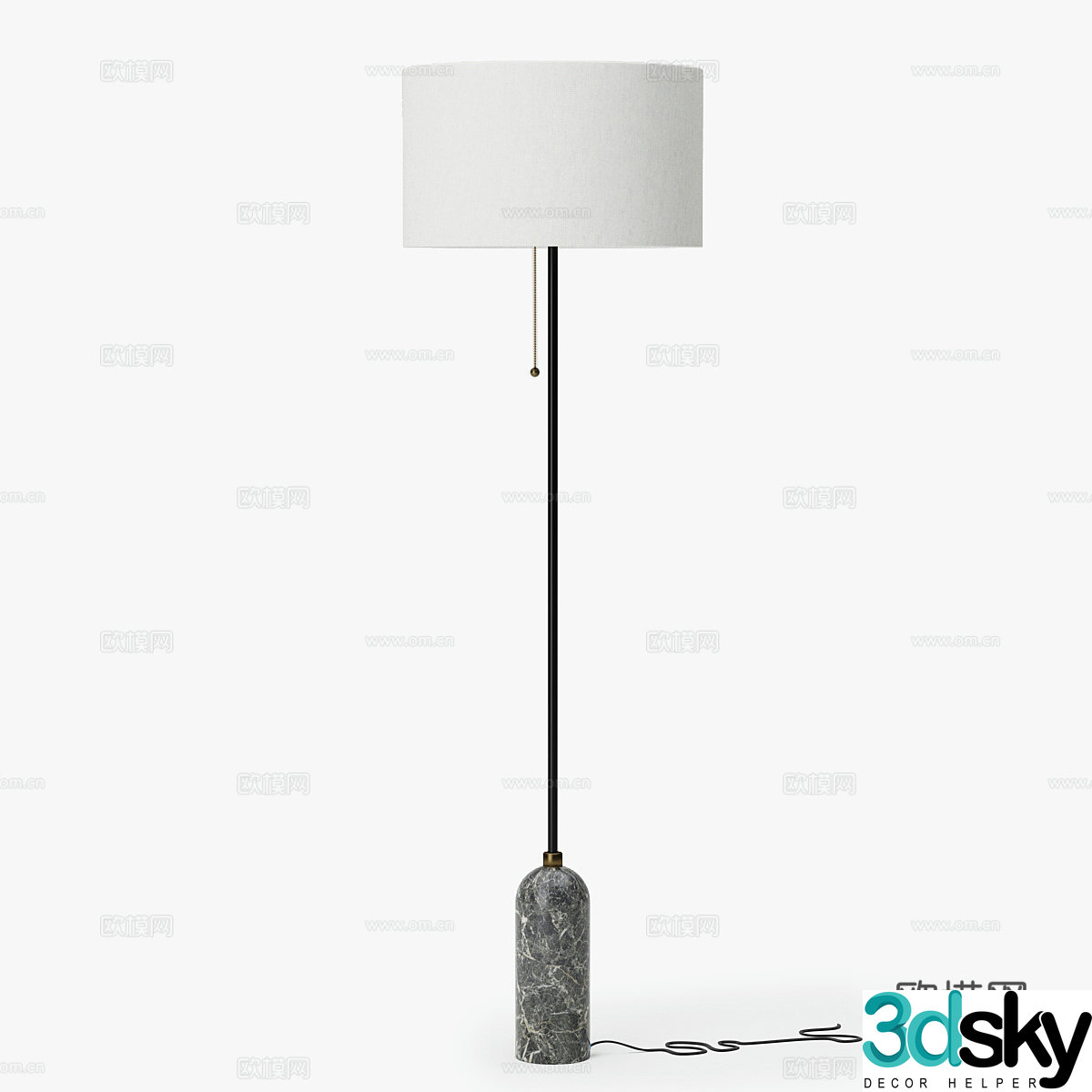 Modern floor lamp simple floor lamp 3d model