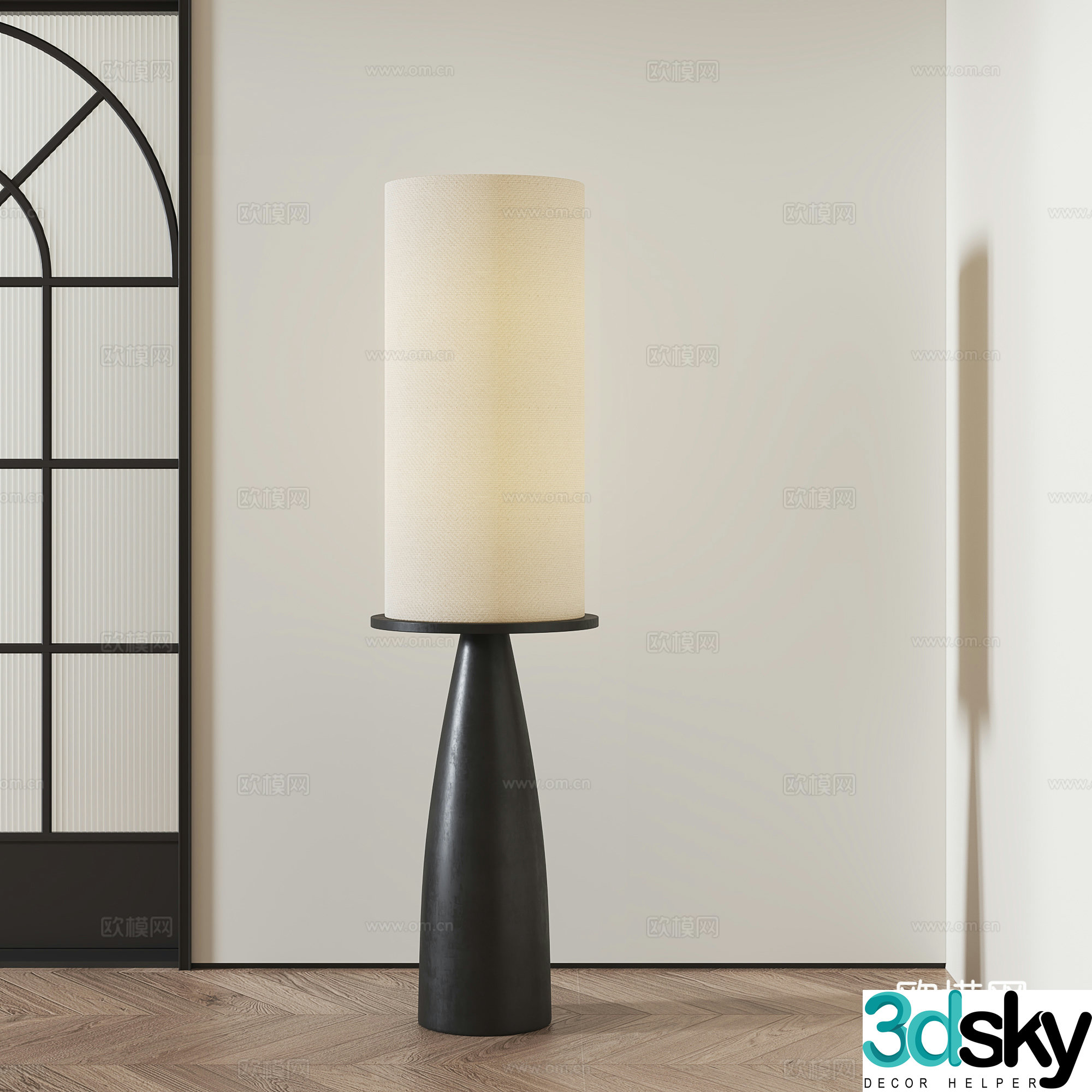 Wabi-sabi floor lamp 3d model