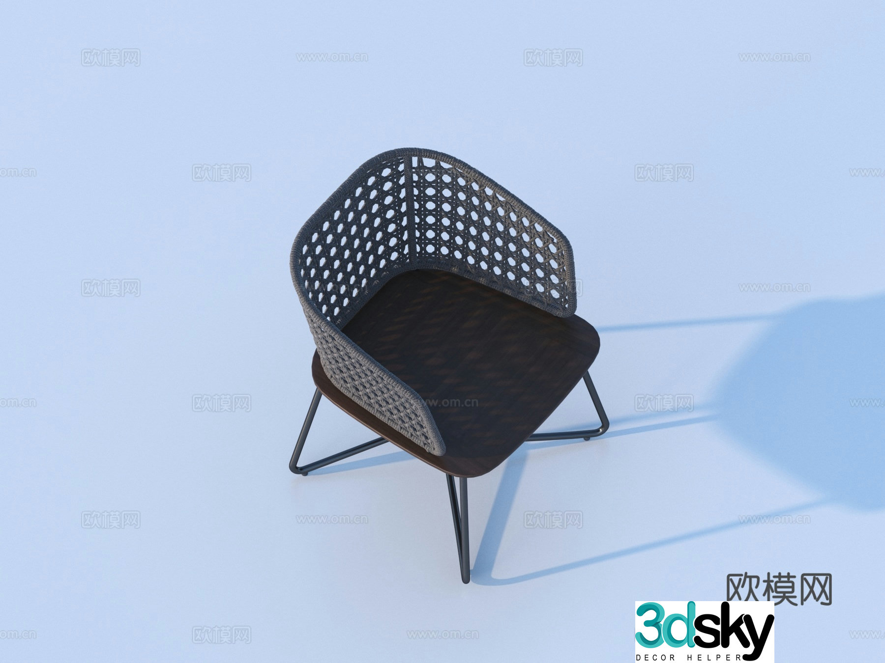 leisure chair seat outdoor chair 3d model