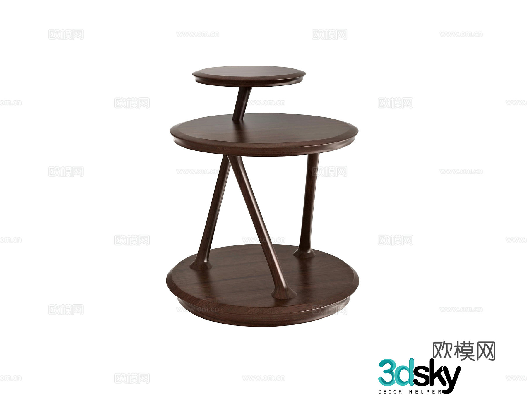 Modern casual table corner table side table 3d model