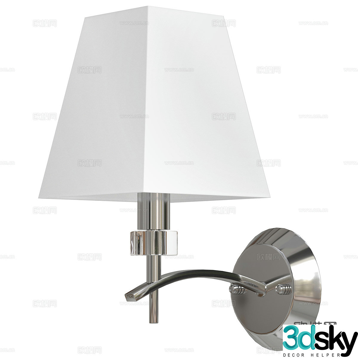 Light luxury wall lamp 3D model