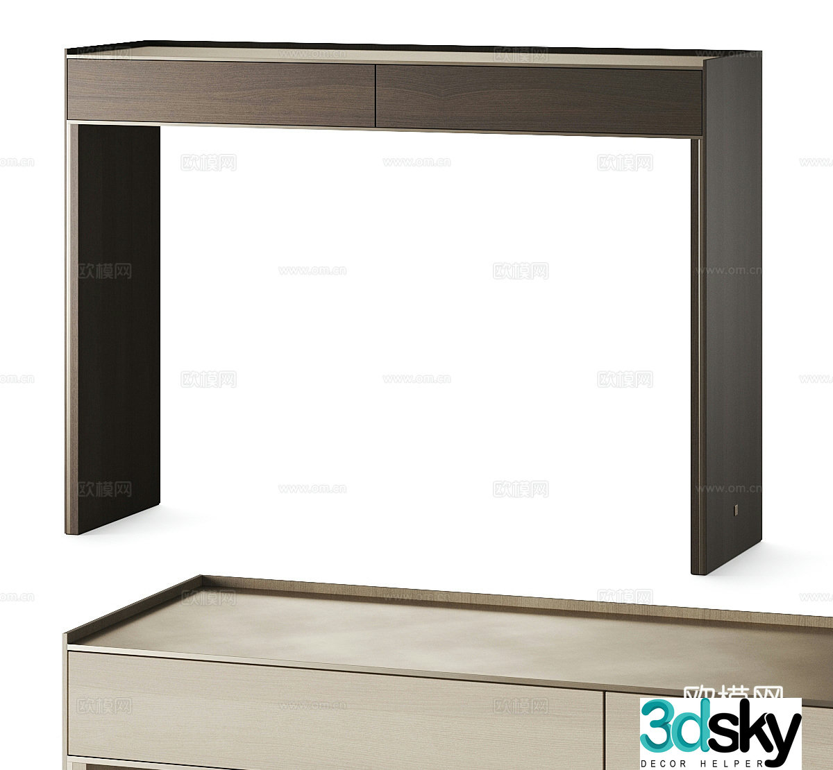 Modern desk 3d model